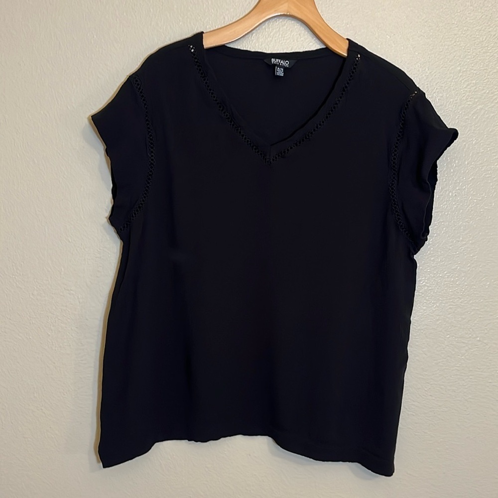 Buffalo David Bitton Black Short Sleeve Shirt